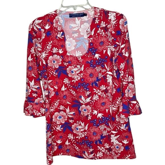 Katherine Way Marco Stretch Tunic. Size Medium. - Picture 1 of 7